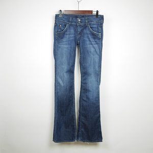 HUDSON Women's 26 - Blue jeans dark wash stretch denim pants boot flared cut